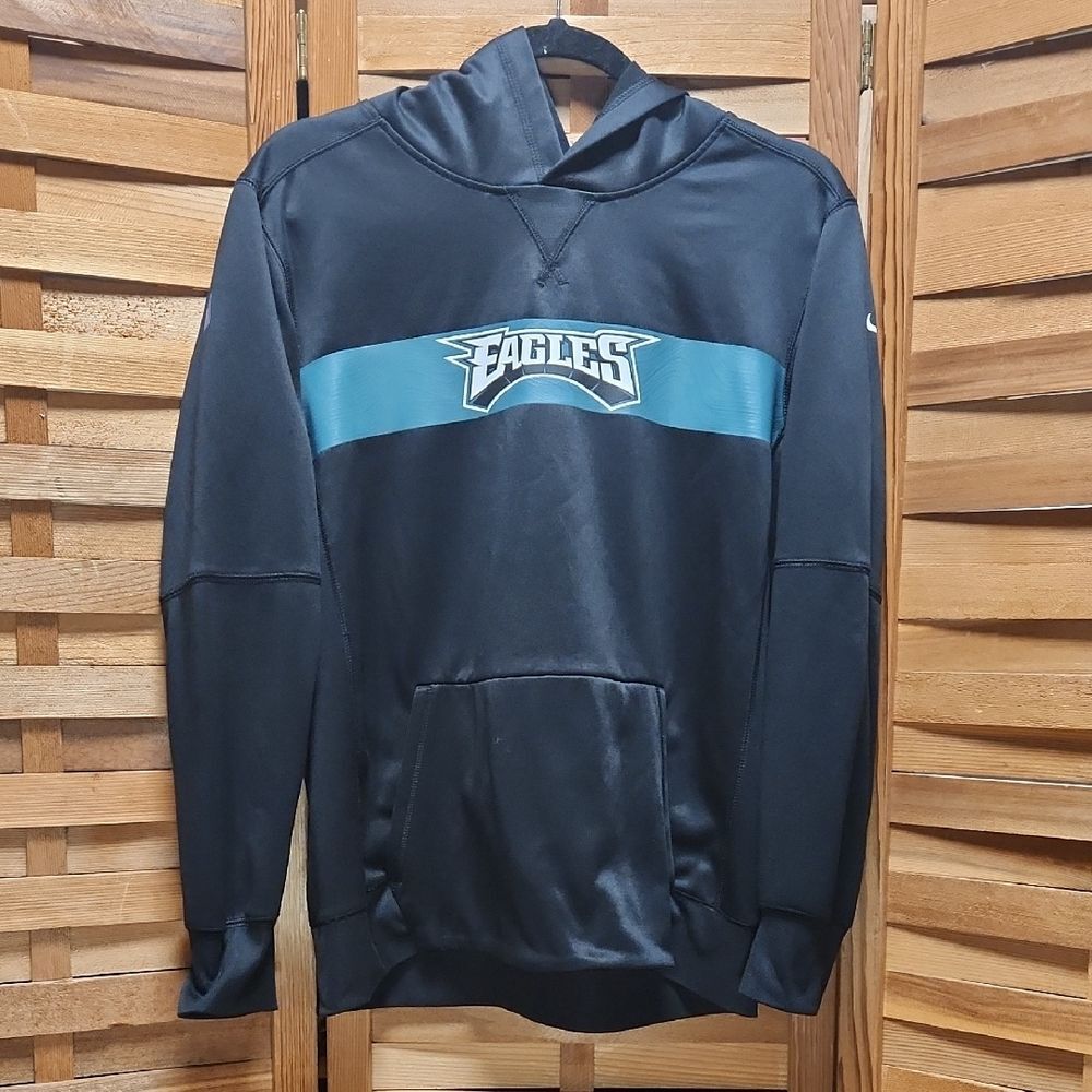 Nike NFL Apparel Child XL Philadelphia Eagles Black Green Hoodie Polyester